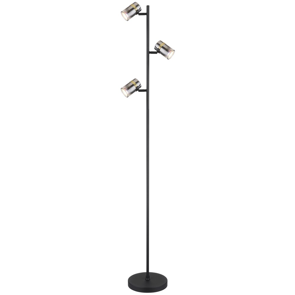 Lampadaire Globo TRABBY Noir, 3 lumières main product photo