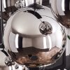 Suspension - Verre Koyoto Chrome, Fumé, 8 lumières
