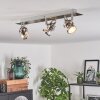 Plafonnier Yometchen LED Nickel mat, 3 lumières