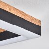 Plafonnier Cascada LED Brun, Couleur bois, Noir, 1 lumière