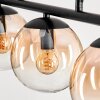 Suspension - Verre Gastor Ambre, Clair, 3 lumières
