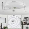 Plafonnier Klosters LED Blanc, 1 lumière