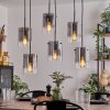 Suspension Parane Clair, Fumé, 6 lumières