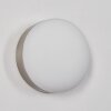 Applique murale Hutton LED Nickel mat, 1 lumière