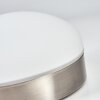 Applique murale Hutton LED Nickel mat, 1 lumière