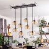 Suspension - Verre Apedo Ambre, Clair, 8 lumières