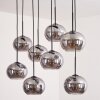 Suspension - Verre Apedo Fumé, 8 lumières
