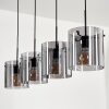 Suspension Parane Fumé, 4 lumières