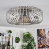 Plafonnier Wemude Argenté, 1 lumière