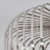 Plafonnier Wemude Argenté, 1 lumière