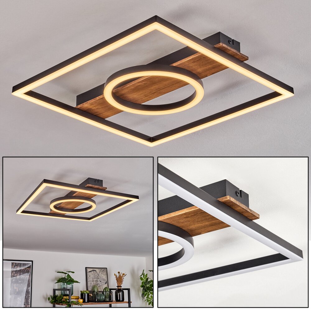 Plafonnier Taboneira LED Noir, 1 lumière main product photo