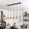 Suspension - Verre Apedo Ambre, Clair, 5 lumières