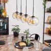 Suspension - Verre Apedo Ambre, Clair, 4 lumières