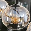 Suspension - Verre Apedo Ambre, Clair, 4 lumières