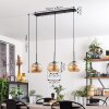 Suspension - Verre Apedo Ambre, 3 lumières