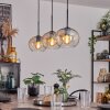 Suspension - Verre Apedo Ambre, Clair, 3 lumières