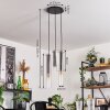 Suspension Caimitte Clair, Fumé, 3 lumières
