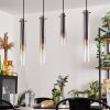 Suspension Caimitte Clair, Fumé, 4 lumières