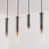 Suspension Caimitte Clair, Fumé, 4 lumières