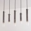 Suspension Caimitte Clair, Fumé, 5 lumières