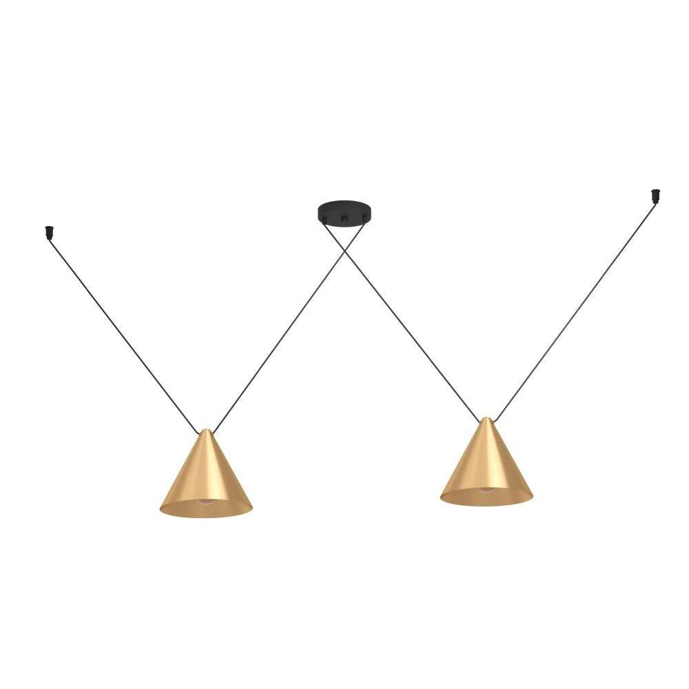 Suspension Eglo NARICES Noir, 2 lumières main product photo
