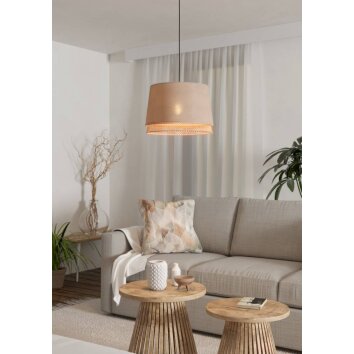 Suspension Eglo TABLEY Noir, 1 lumière