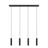 Suspension Eglo ALMUDAINA Noir, 4 lumières
