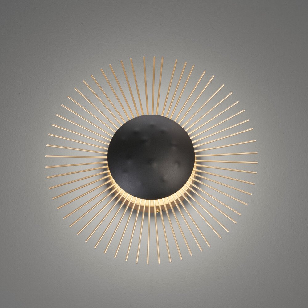 Applique murale Fischer & Honsel Varras LED Noir, 1 lumière main product photo