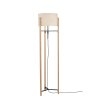 Lampadaire Fischer & Honsel SHINE-WOOD Écru, Noir, 3 lumières