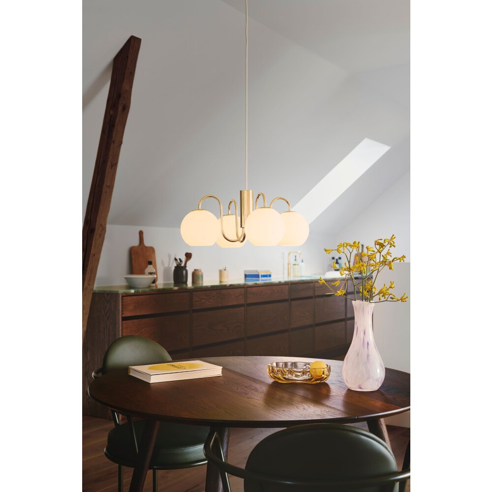Suspension Nordlux FRANCA Laiton, 4 lumières main product photo