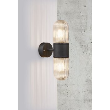 Applique murale d'extérieur Nordlux KONYO Noir, 2 lumières Applique murale d'extérieur Nordlux KONYO Noir, 2 lumières