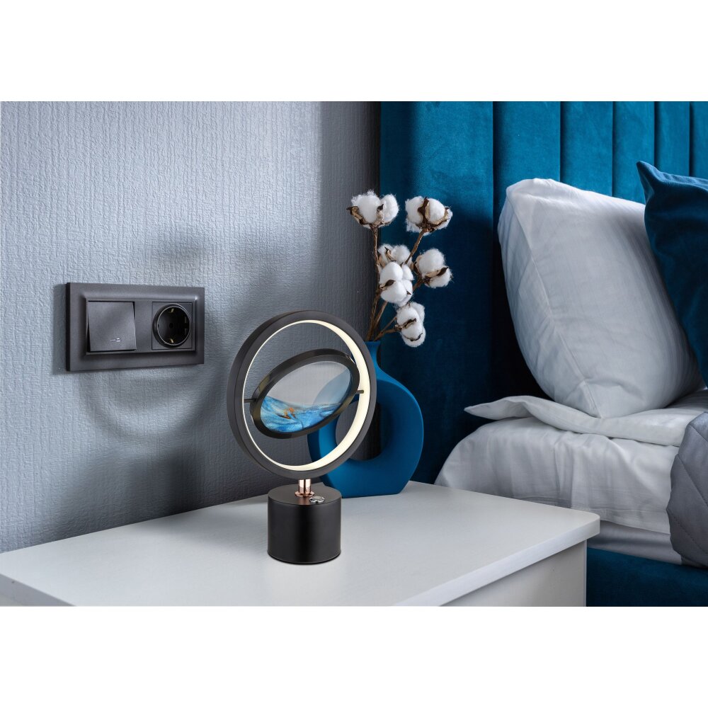Lampe de table Globo REEDI LED Noir, 1 lumière main product photo