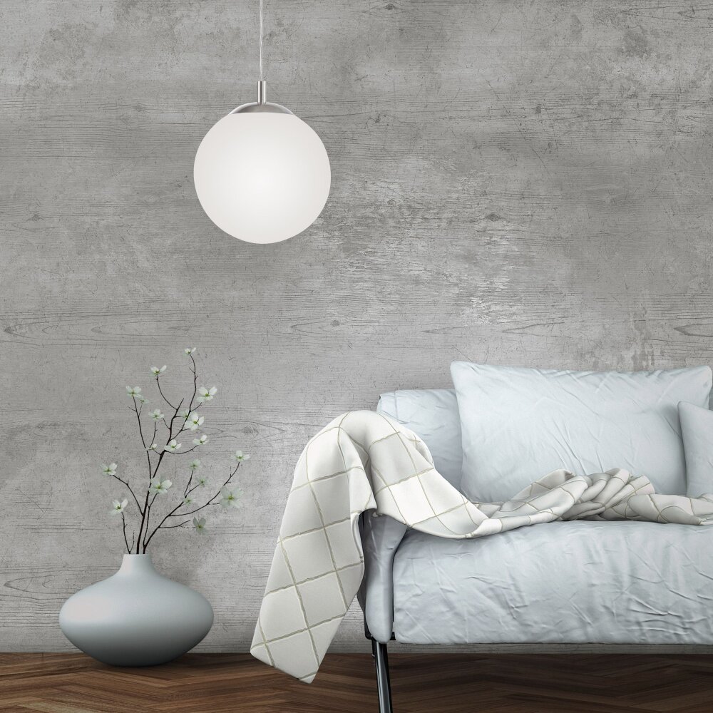 Suspension Paul Neuhaus BOLO Argenté, 1 lumière main product photo