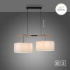 JUST LIGHT GERDA SOFIE Suspension Écru, Noir, 2 lumières