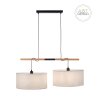 JUST LIGHT GERDA SOFIE Suspension Écru, Noir, 2 lumières