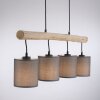 JUST LIGHT GERDA TRIBU Suspension Écru, Noir, 4 lumières