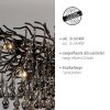 Lustre Paul Neuhaus ICICLE Noir, 15 lumières