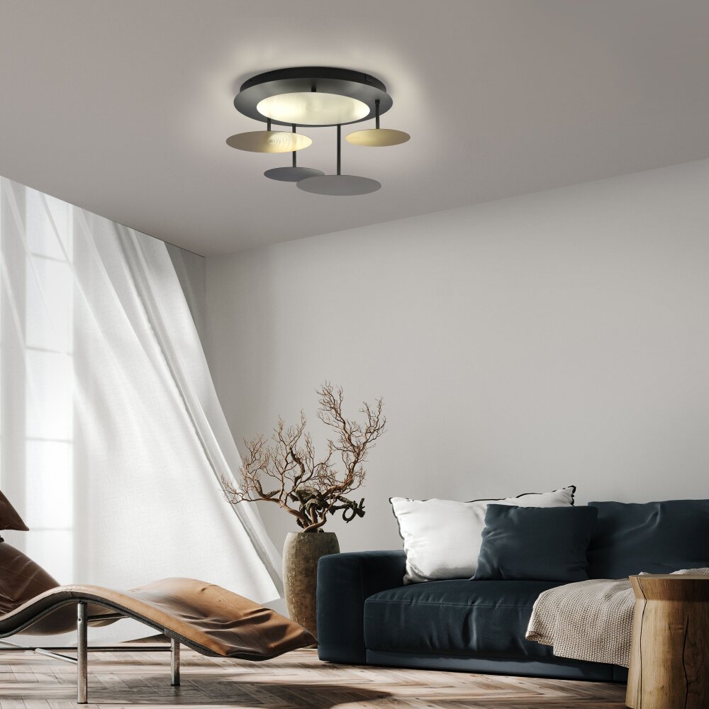 Plafonnier Paul Neuhaus Q-PIATO LED Blanc, 1 lumière, Télécommandes main product photo