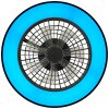 Ventilateur de plafond Brilliant Mazzaro LED Noir, 1 lumière, Télécommandes, Changeur de couleurs