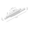Plafonnier Cajas LED Écru, 3 lumières