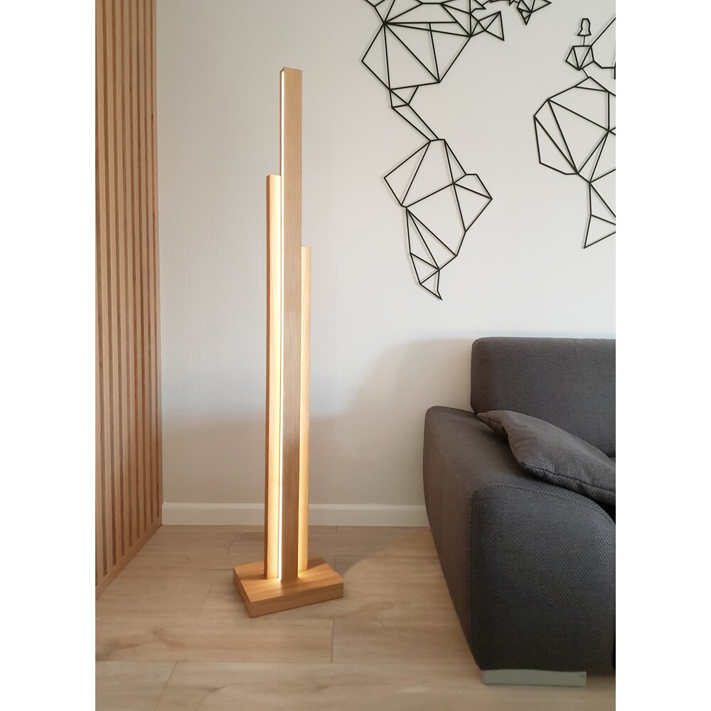 Lampadaire Chinchinales LED Écru, 3 lumières main product photo