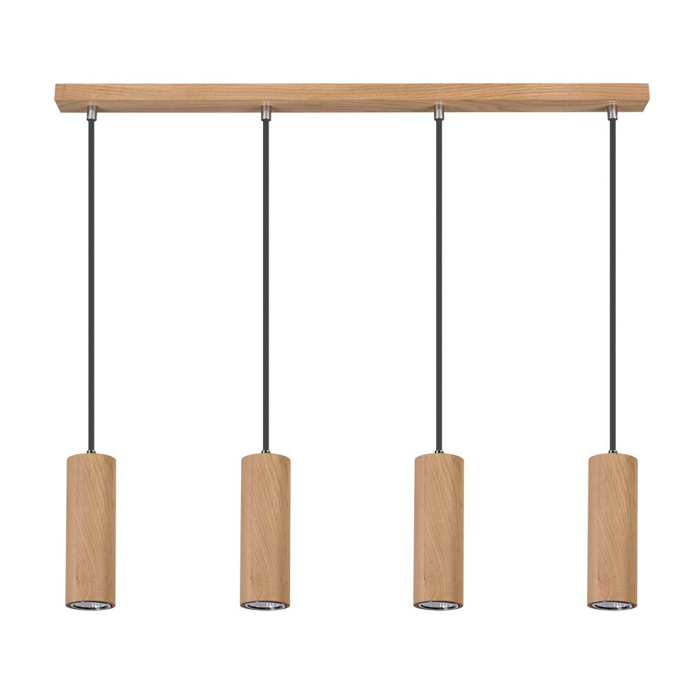 Suspension Chuquis LED Écru, Noir, 4 lumières main product photo