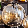 Suspension - Verre Koyoto Ambre, Clair, 8 lumières
