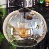 Suspension - Verre Apedo Ambre, Clair, 5 lumières