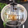 Suspension - Verre Apedo Ambre, Clair, 3 lumières