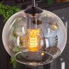 Suspension - Verre Apedo Ambre, Clair, 3 lumières