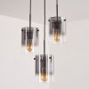 Suspension - Verre Parane Clair, Fumé, 3 lumières
