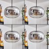 Suspension - Verre Apedo Clair, Fumé, 3 lumières