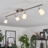 Plafonnier Holualoa LED Nickel mat, 4 lumières