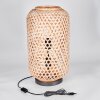 Lampe de table Bauro Écru, Noir, 2 lumières